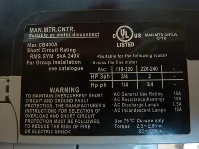 USED FUJI ELECTRIC EA53AC-15