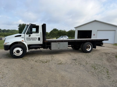 Used 2008 INTERNATIONAL 4300 SINGLE AXLE FLATBED TRUCK Flatbed Trucks Michigan US | Miedema Asset Management Group #1287637