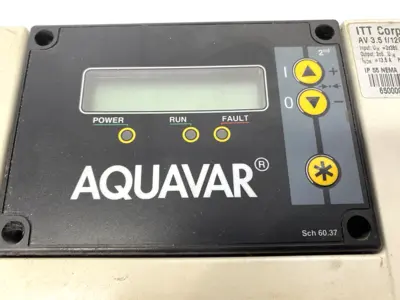 USED GOULDS PUMPS AQUAVAR VARIABLE SPEED PUMP CONTROL 7.5HP 13.5A
