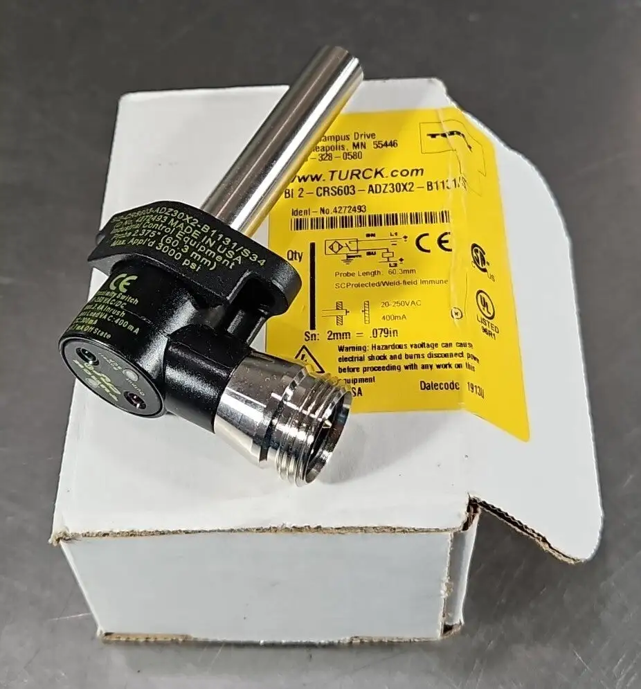TURCK BI2-CRS603-ADZ30X2-B1131/S34 Proximity Sensor. Loc5D-19