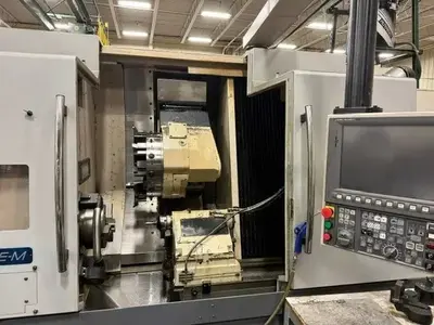 Used 2014 OKUMA GENOS L300E-MY CNC Lathes Ohio US | Toolquip, Inc. #1558177