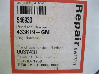 USED Flowserve 433619-GM