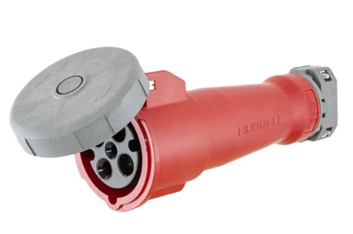 Hubbell HBL4100C7W IEC Pin and Sleeve Connector, 100A, 480V [New]