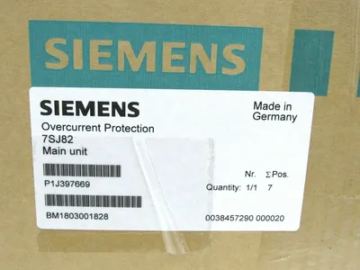 NEW SIEMENS SIEMENS 7SJ82 P1J397669