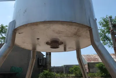 SPC9046  Tank 150 gallon vertical tank, Stainless Steel, 60 psi @ 300F jacket, 1 hp agitator, dish removable top