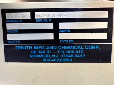 Zenith Ultrassonic Orion 80-900-0218-9829 (9.4.2)