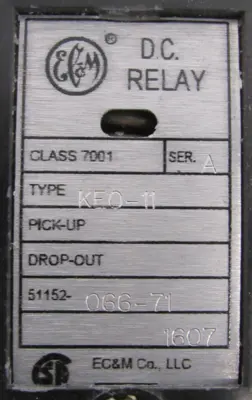 NEW EC&M KE0-11 RELAY 51017-056-51 51152-066-71 KE011