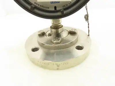Wika Xsel 23X.34 4.5 Pressure Gauge 4-1/2" Dial 0-60Psi w/6" Flanged Diaphragm