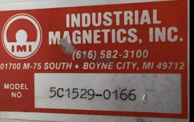 USED INDUSTRIAL MAGNETICS 5C1529-0166