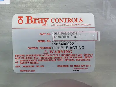 Used BRAY CONTROLS 921190-11300532 Power & Hand Tools (Misc) British Columbia CA | Lenmark #279011
