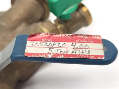 3052DF10 | Grisworld-Controls  Flow Control Valve - Used