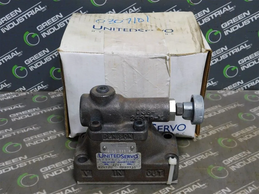 United Servo Electronics R2V 12U Hydraulic Relief Valve Used