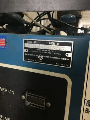 Quincy QSB50WNW32SQ Industrial Rotary Screw Air Compressor 3PH 60Amps