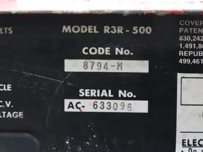 Lincoln 8794-M IDEALARC R3R 500 Amp DC Arc Stick Welder Power Source 3 PH Tested