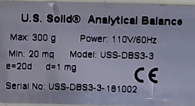 Used U.S. Solid USS-DBS3-3 Balances South Carolina US | Palmetto Automation #1159787