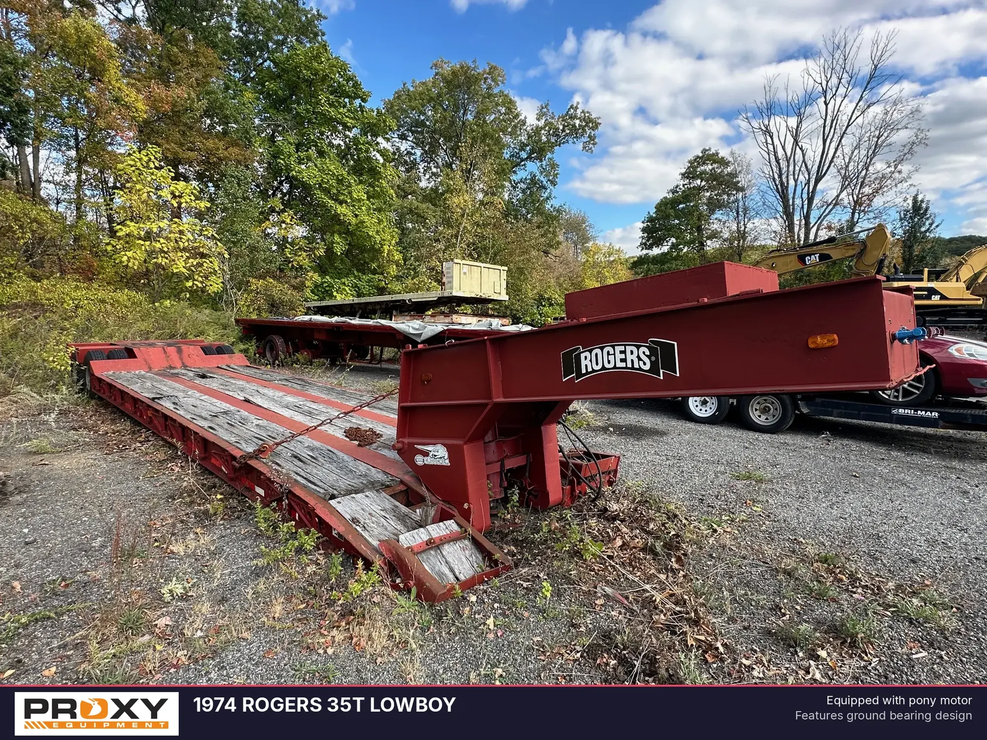 Used 1974 ROGERS 35T LOWBOY Lowboy Trailers New Jersey US | Proxy Equipment #1378309