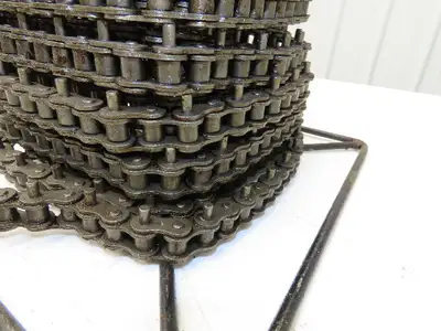 Peer 50R X100FT SP D-1 E2PIN Roller Chain #50 Riveted 25' Reel D-1 Attachment
