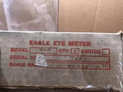 Eagle Eye Meter 77D D.P./Flow Indicator 45.454″ H2O -NIB