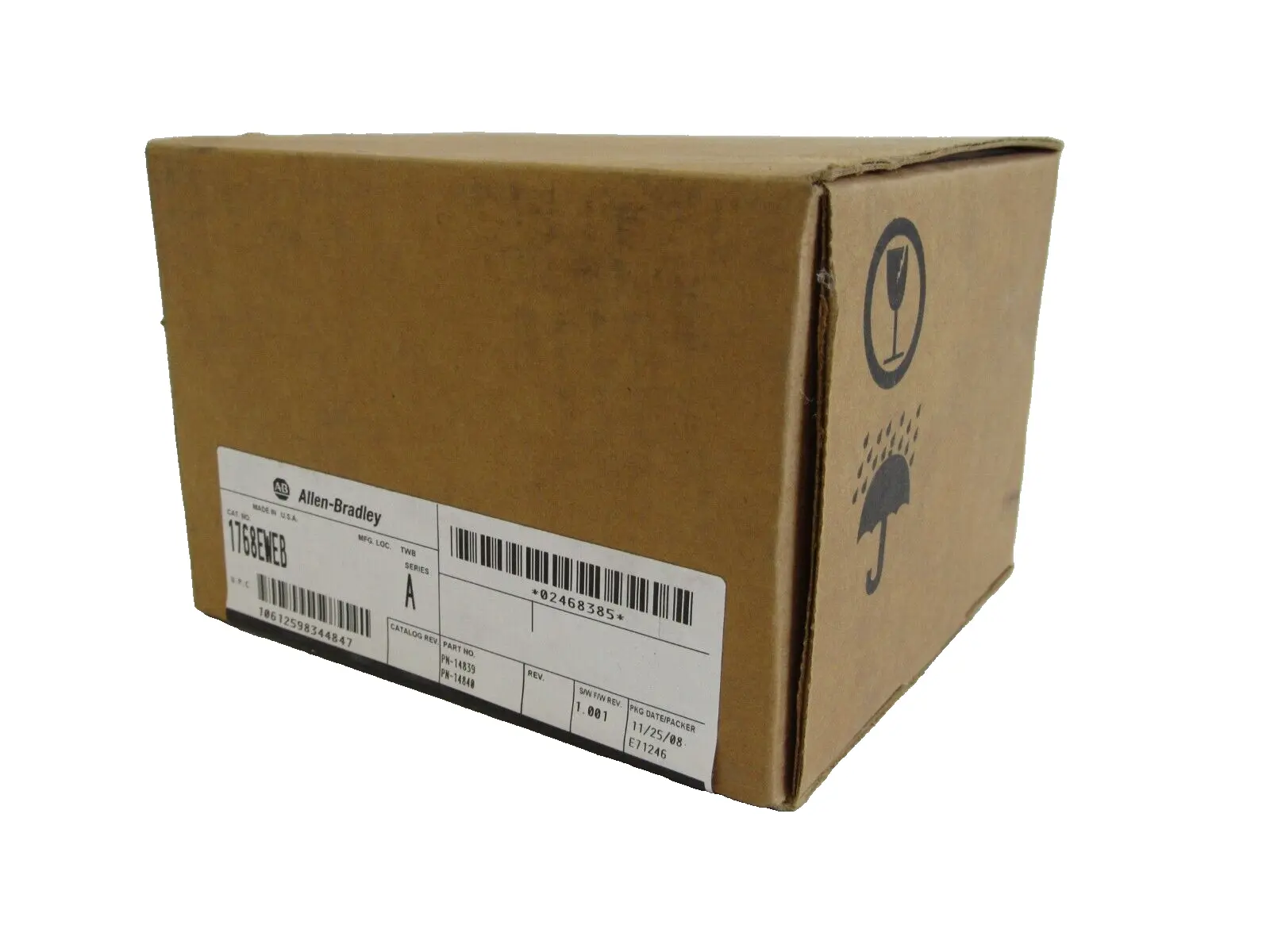 ALLEN BRADLEY 1768EWEB COMMUNICATION MODULE SERIES A NEW, SEALED SURPLUS