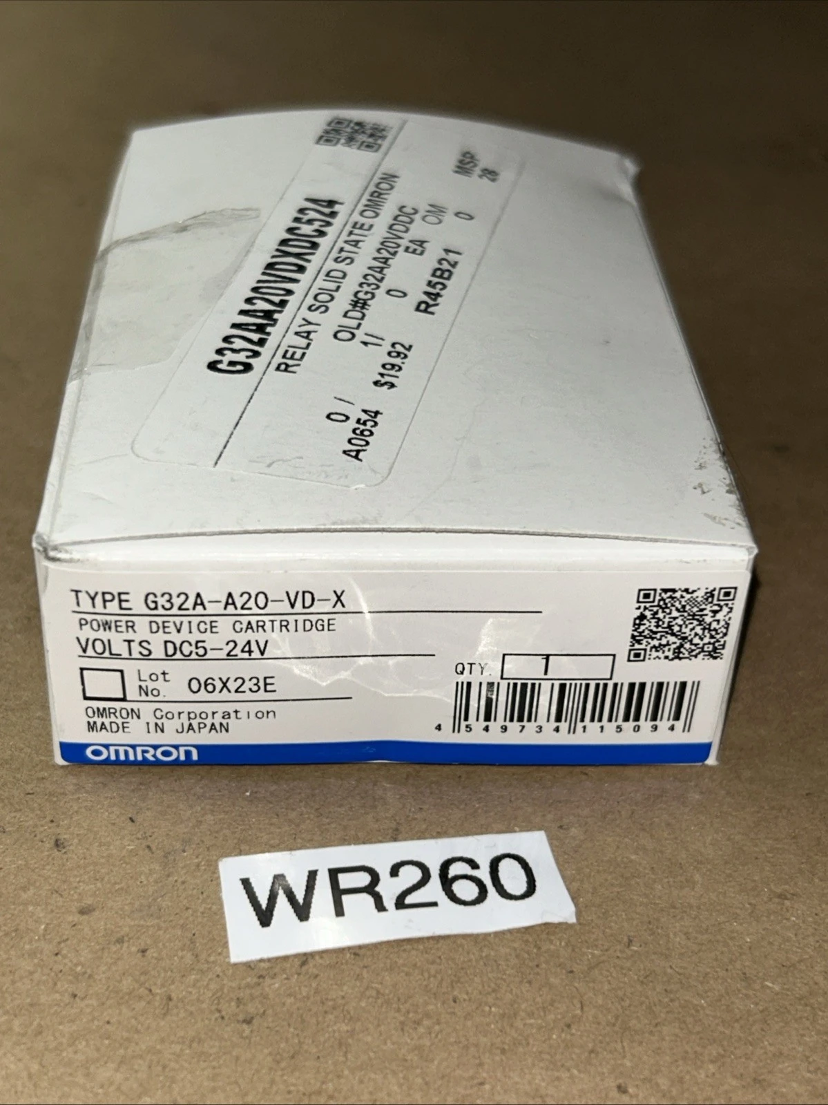 NEW Omron G32A-A20-VD-X