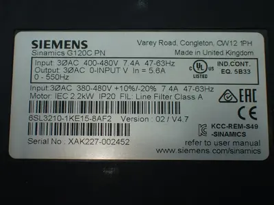 USED SIEMENS 6SL32101KE158AF2