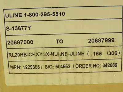 Uline S-13677Y Truck Safety Seals 8" Yellow Plastic Security Numbers Lot of 500