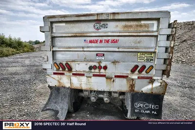 Used 2016 SPECTEC 36' HALF ROUND Dump Trailers New York US | Proxy Equipment #1382991