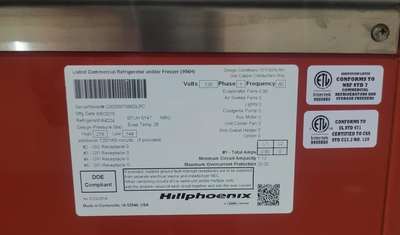 USED Hill Phoenix DLPC-8R-CBOM.