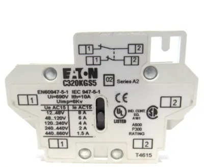 NEW EATON C320KGS5 AUXILIARY CONTACT