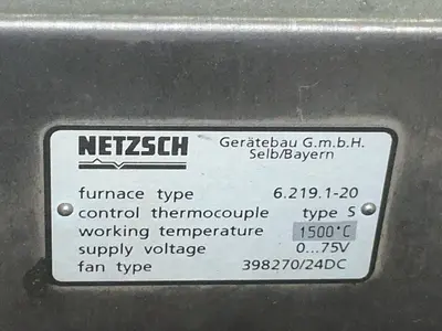 Used NETZCH 6.219.120 Tube Type Furnaces Ohio US | HGR 24 #1278503