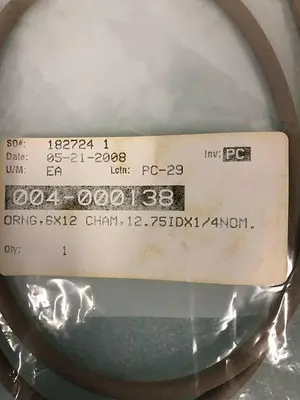 O-RING 004-000138 12X6