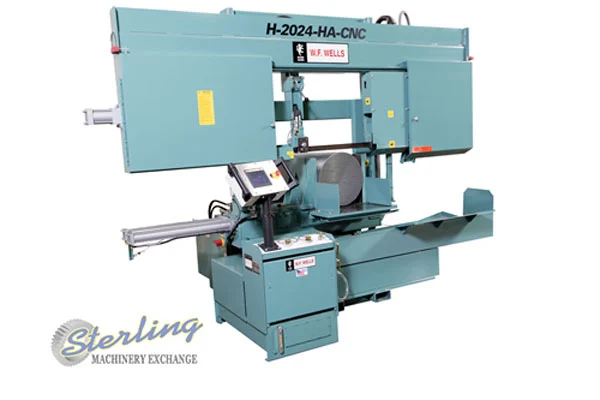 New | in-Stock W.F. WELLS H-2024HA-CNC Horizontal Band Saws California US | Sterling Machinery Exchange #1465969