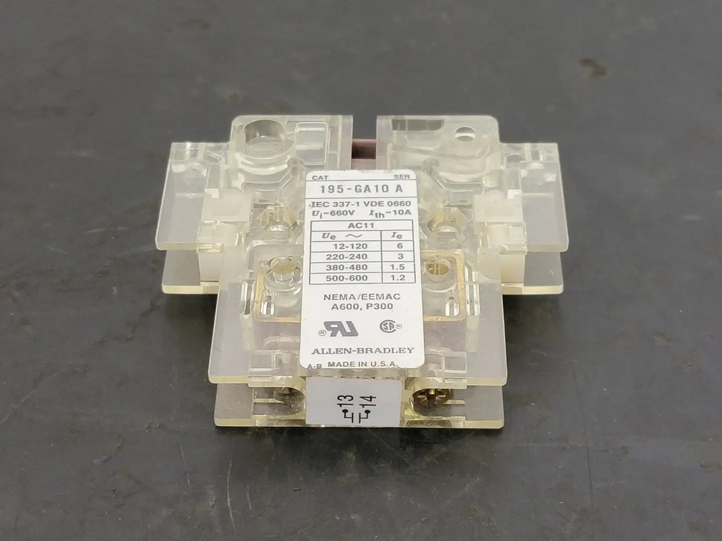 USED ALLEN-BRADLEY 195-GA10