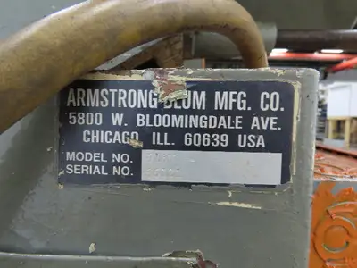 Armstrong 916M Marvel Horizontal Metal Bandsaw 9"h x 16"w 2Hp 230/460V 3Ph