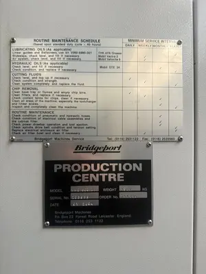 Bridgeport VMC 800XP