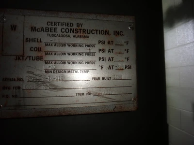 433 Gallon 304 Stainless McAbee Tank