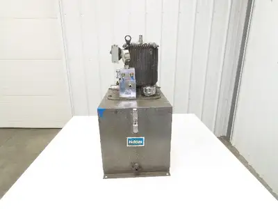 Haldex 6W632 Hydraulic Power Unit 15 Gal Tank 2.5gpm 3000psi 5Hp 230/460V 3PH