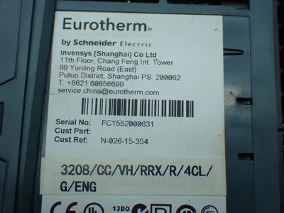 Used EUROTHERM 3208/CC/VH/RRX/R/4CL/G/ENG Temperature Controls Ohio US | HGR 24 #802954