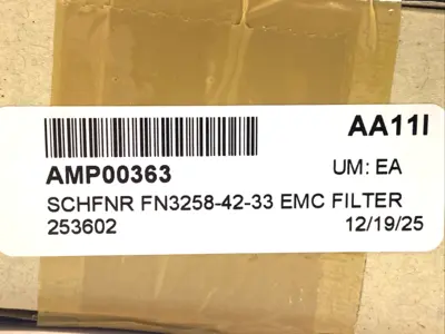 New | in-Stock Schaffner Ultra-Compact 3-Phase Power Line Filter 42A 480VAC Filters Michigan US | Maverick Industrial Sales #1402356
