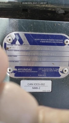 Used 2023 HYUNDAI HX210AL Crawler Excavators Florida US | National Equipment Dealers #1422285