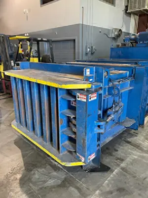 American Baler 30 HP Wide Mouth/Full Penetration/Infeed Conveyor