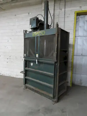 48" X 48" X 24" EPCO VERTICAL HYDRAULIC BALER: STOCK #22919