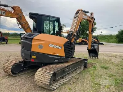 New | in-Stock 2026 CASE CX90E Crawler Excavators - Mini Vermont US | Beauregard Equipment #1511273