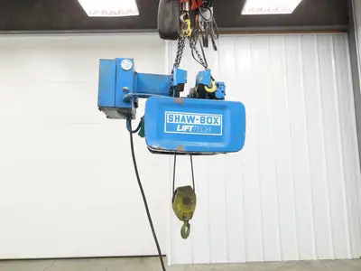 Shaw-Box 80L02025S16 Yale LiftTech Electric Cable Hoist 1 Ton 20' Lift 16FPM 3Ph