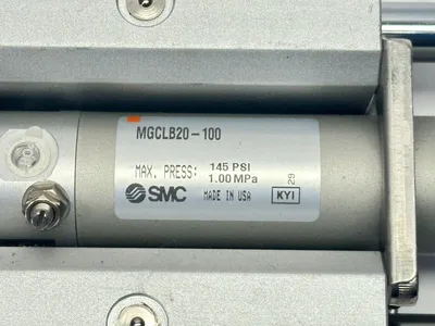 MGCLB20-100 | SMC  Guided Pneumatic Cylinder 20mm Bore 100mm Stroke - Used