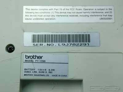 Used BROTHER PT1700 Label Printers Ohio US | HGR 24 #941897