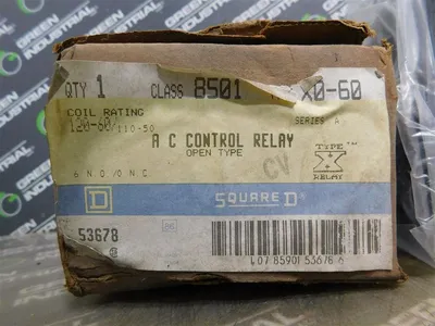 Square D 8501 X0-60 AC Control Relay 120V 60Hz Coil Series A New