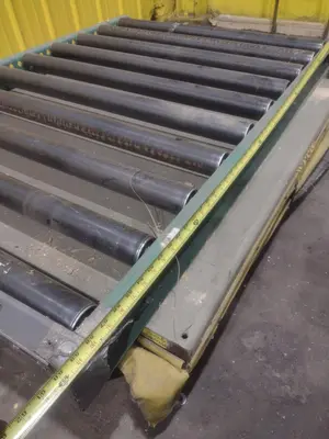 4000 LBS X 60" X 30" SOUTHWORTH MODEL #LS4-36 HYDRAULIC SCISSOR LIFT TABLE WITH ROLLER TOP, 110 VOLT: STOCK #20917