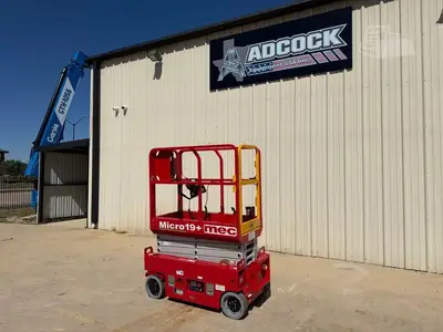 New | in-Stock 2026 MEC MICRO 19 Scissor Lifters Texas US | Adcock Equipment USA #1519578