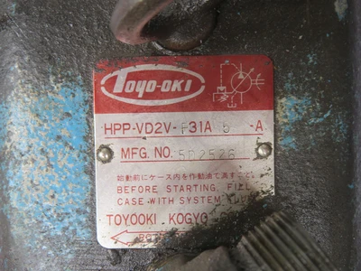 Used TOYO-OKI _UNKNOWN_ Hydraulic Pumps Texas US | OCO Industrial #1728456